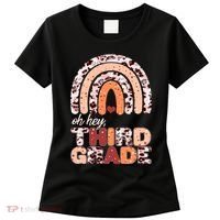 Oh Hey Third Grade Leopard Print Pattern Rainbow Women's T-Shirt thumb 0