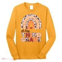 Oh Hey Third Grade Leopard Print Pattern Rainbow Long Sleeve Shirt thumb 0