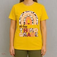 Oh Hey Third Grade Leopard Print Pattern Rainbow T-Shirt thumb 4