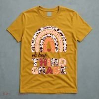 Oh Hey Third Grade Leopard Print Pattern Rainbow T-Shirt thumb 5