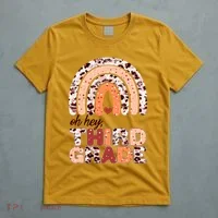Oh Hey Third Grade Leopard Print Pattern Rainbow T-Shirt thumb 5