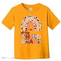 Oh Hey Third Grade Leopard Print Pattern Rainbow Toddler T-Shirt thumb 0