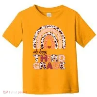 Oh Hey Third Grade Leopard Print Pattern Rainbow Toddler T-Shirt thumb 0