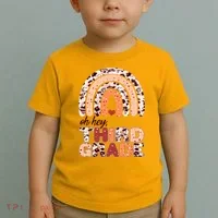 Oh Hey Third Grade Leopard Print Pattern Rainbow Toddler T-Shirt thumb 2