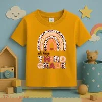 Oh Hey Third Grade Leopard Print Pattern Rainbow Toddler T-Shirt thumb 3