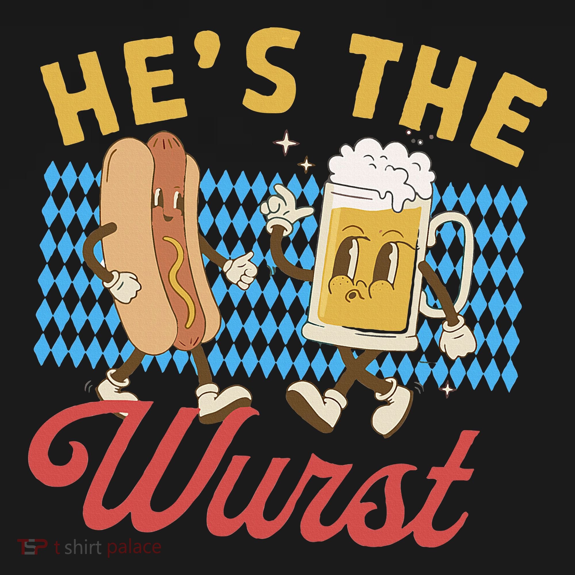 Oktoberfes Hes The Wurst Shes A Brat Couples Matching Long Sleeve Shirt
