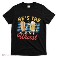 Oktoberfes Hes The Wurst Shes A Brat Couples Matching T-Shirt thumb 0
