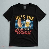 Oktoberfes Hes The Wurst Shes A Brat Couples Matching T-Shirt thumb 5