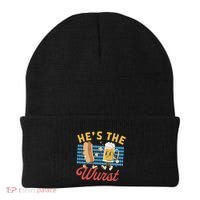 Oktoberfes Hes The Wurst Shes A Brat Couples Matching Beanie thumb 0