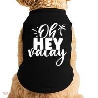 Oh Hey Vacay Palm Tree Summer Doggie Tank thumb 0