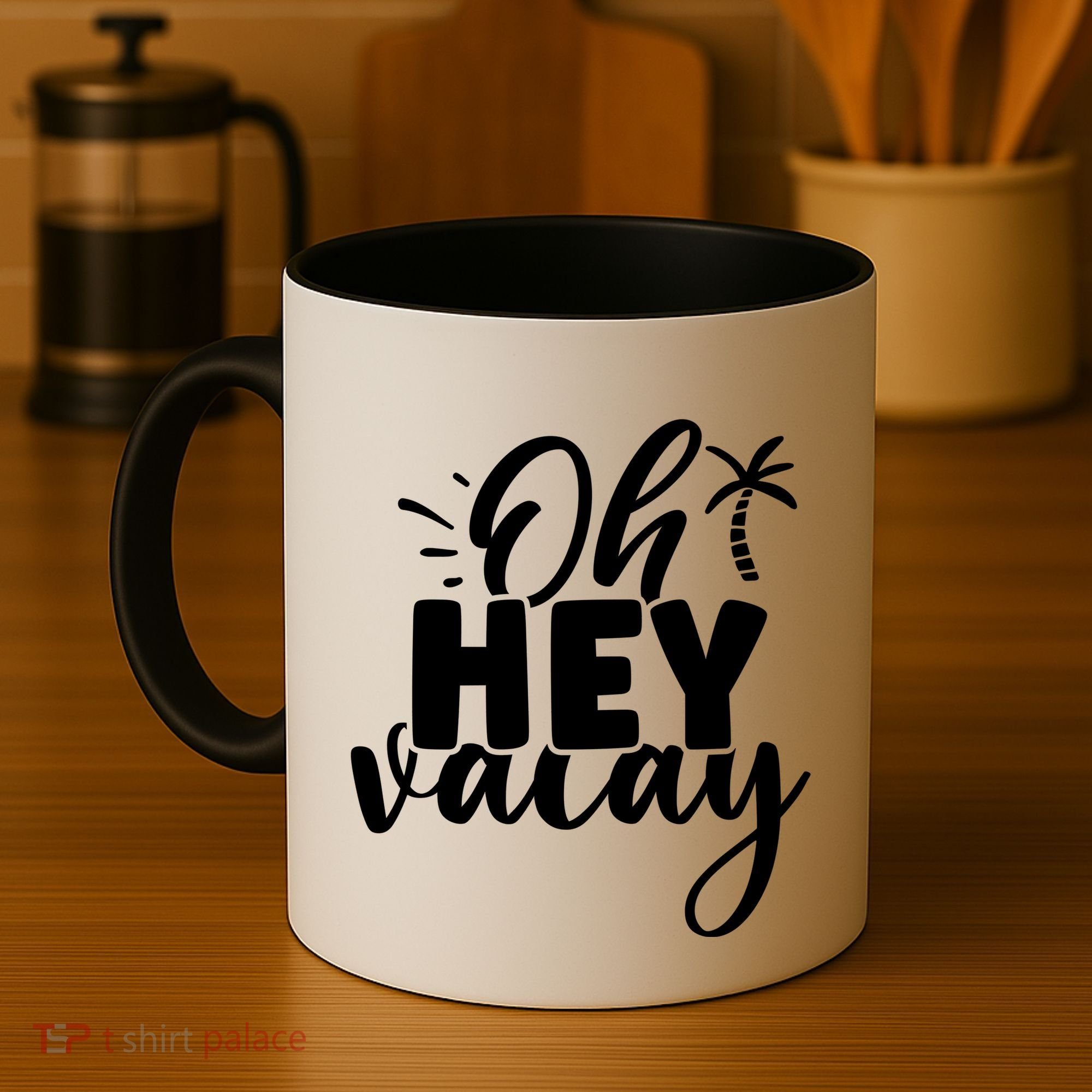 Oh Hey Vacay Palm Tree Summer Coffee Mug
