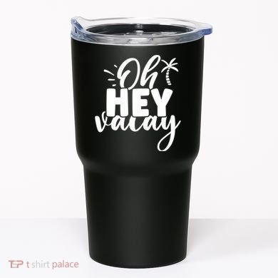 Oh Hey Vacay Palm Tree Summer Tumbler