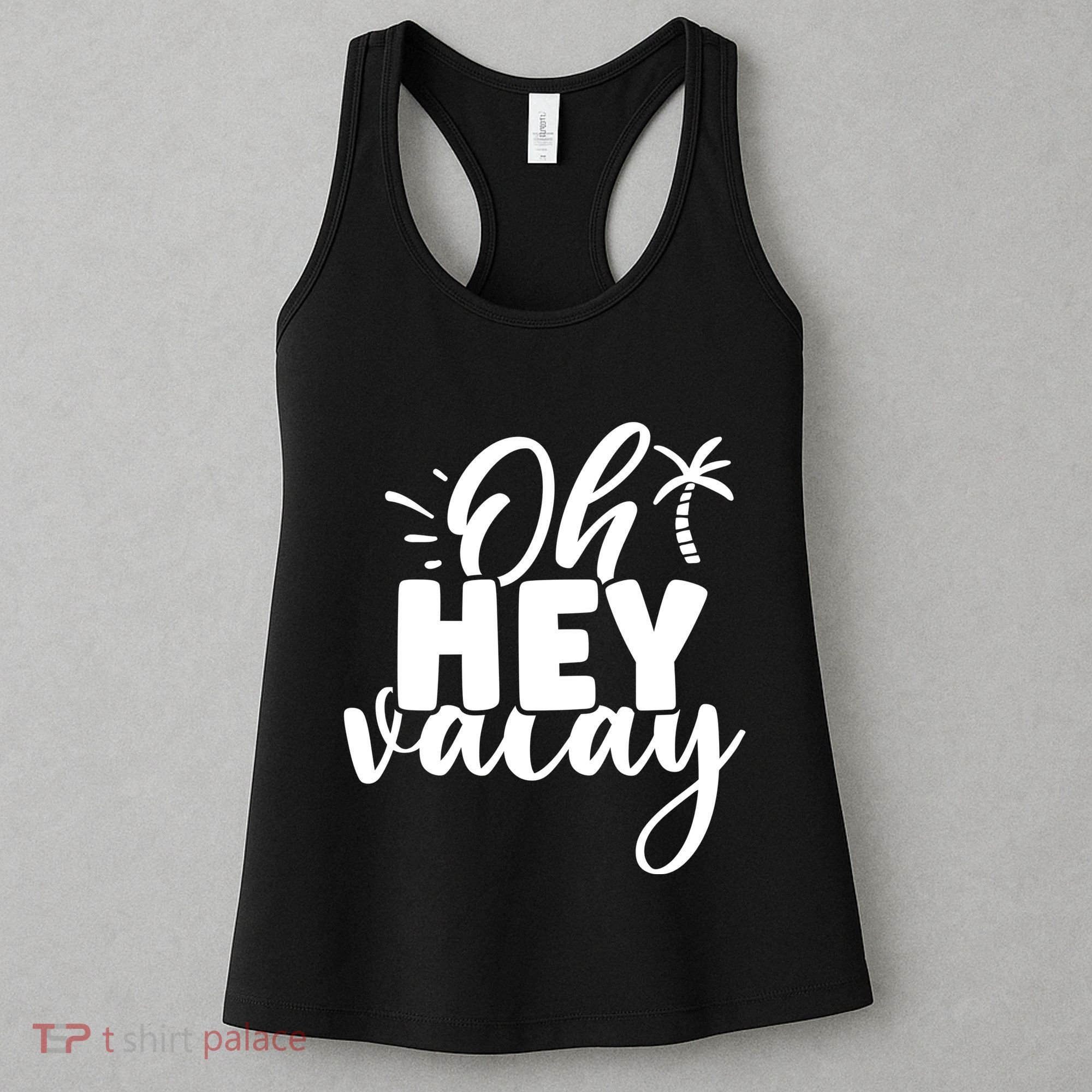 Oh Hey Vacay Palm Tree Summer Women's Tank Top