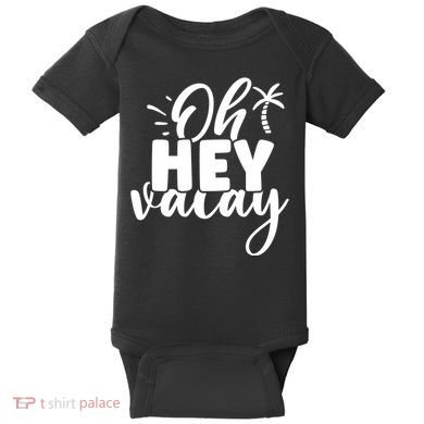 Oh Hey Vacay Palm Tree Summer Baby Bodysuit