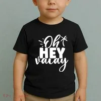 Oh Hey Vacay Palm Tree Summer Toddler T-Shirt thumb 2