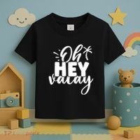 Oh Hey Vacay Palm Tree Summer Toddler T-Shirt thumb 3