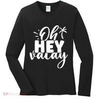 Oh Hey Vacay Palm Tree Summer Women's Long Sleeve Shirt thumb 0