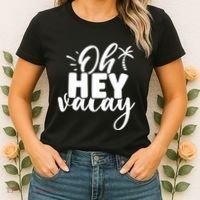 Oh Hey Vacay Palm Tree Summer Women's T-Shirt thumb 2