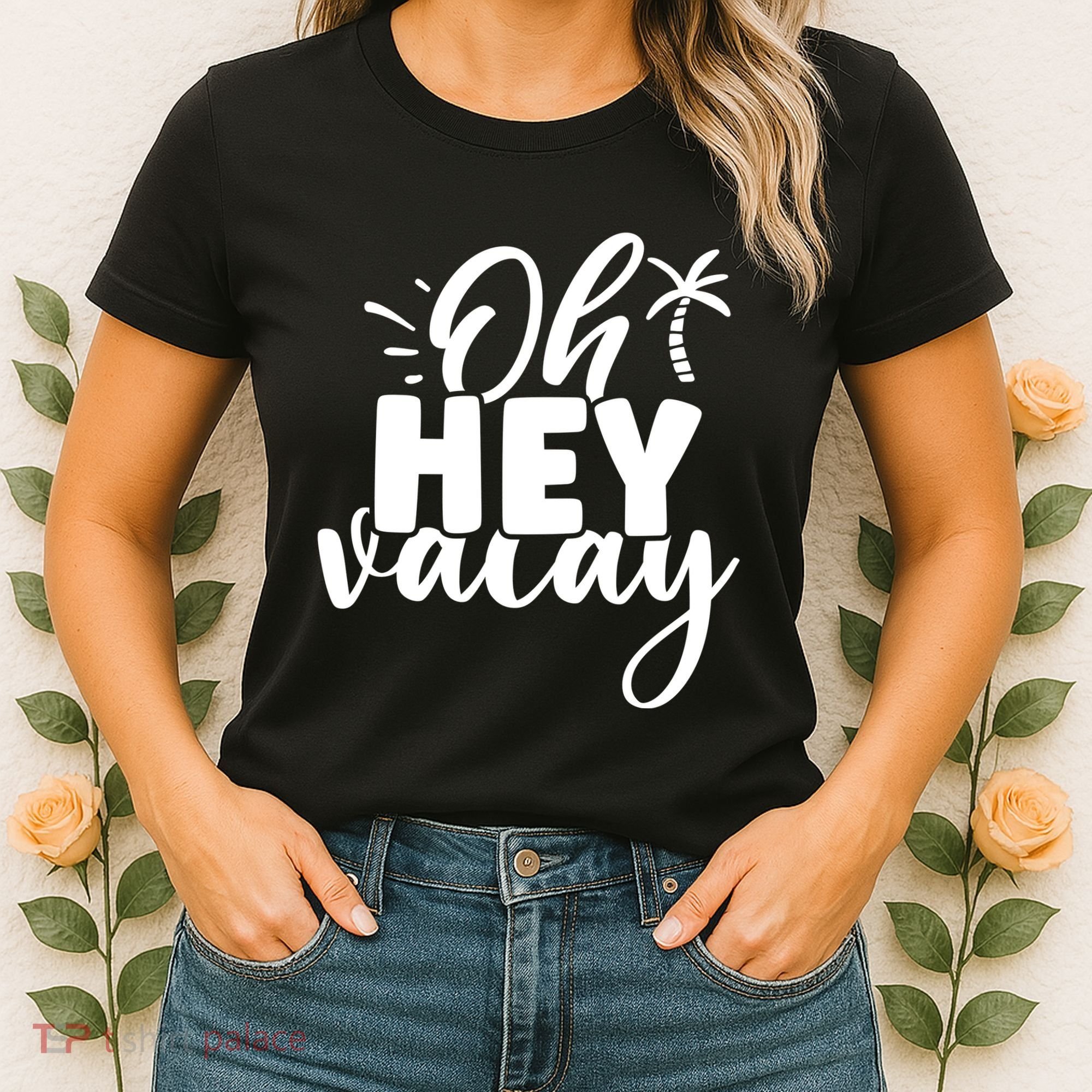 Oh Hey Vacay Palm Tree Summer Women's T-Shirt
