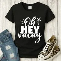 Oh Hey Vacay Palm Tree Summer Women's T-Shirt thumb 3