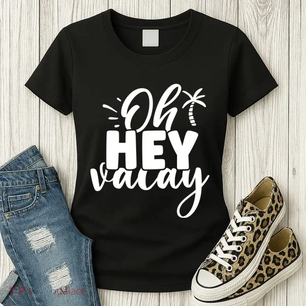 Oh Hey Vacay Palm Tree Summer Women's T-Shirt