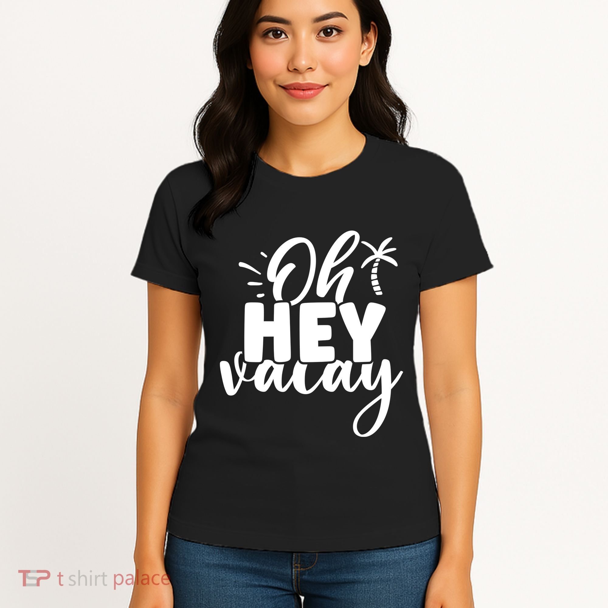 Oh Hey Vacay Palm Tree Summer Women's T-Shirt