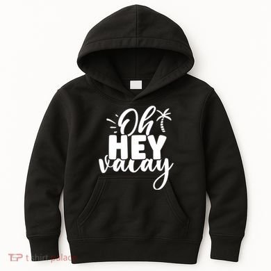 Oh Hey Vacay Palm Tree Summer Kids Hoodie