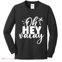 Oh Hey Vacay Palm Tree Summer Kids Long Sleeve Shirt thumb 0