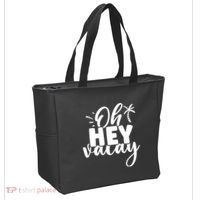 Oh Hey Vacay Palm Tree Summer Tote Bag thumb 2