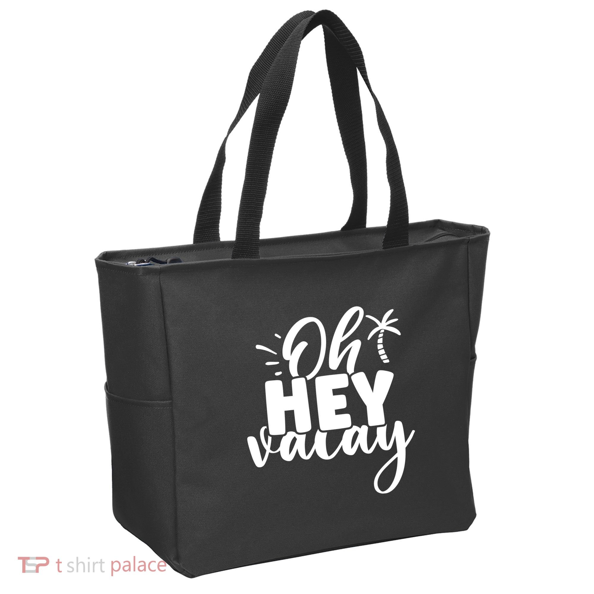 Oh Hey Vacay Palm Tree Summer Tote Bag