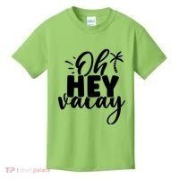 Oh Hey Vacay Palm Tree Summer Kids T-Shirt thumb 0