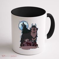Owl House Wolf Gift Hunter's Wolf Funny Gift Christmas Trendy Gift Coffee Mug thumb 1