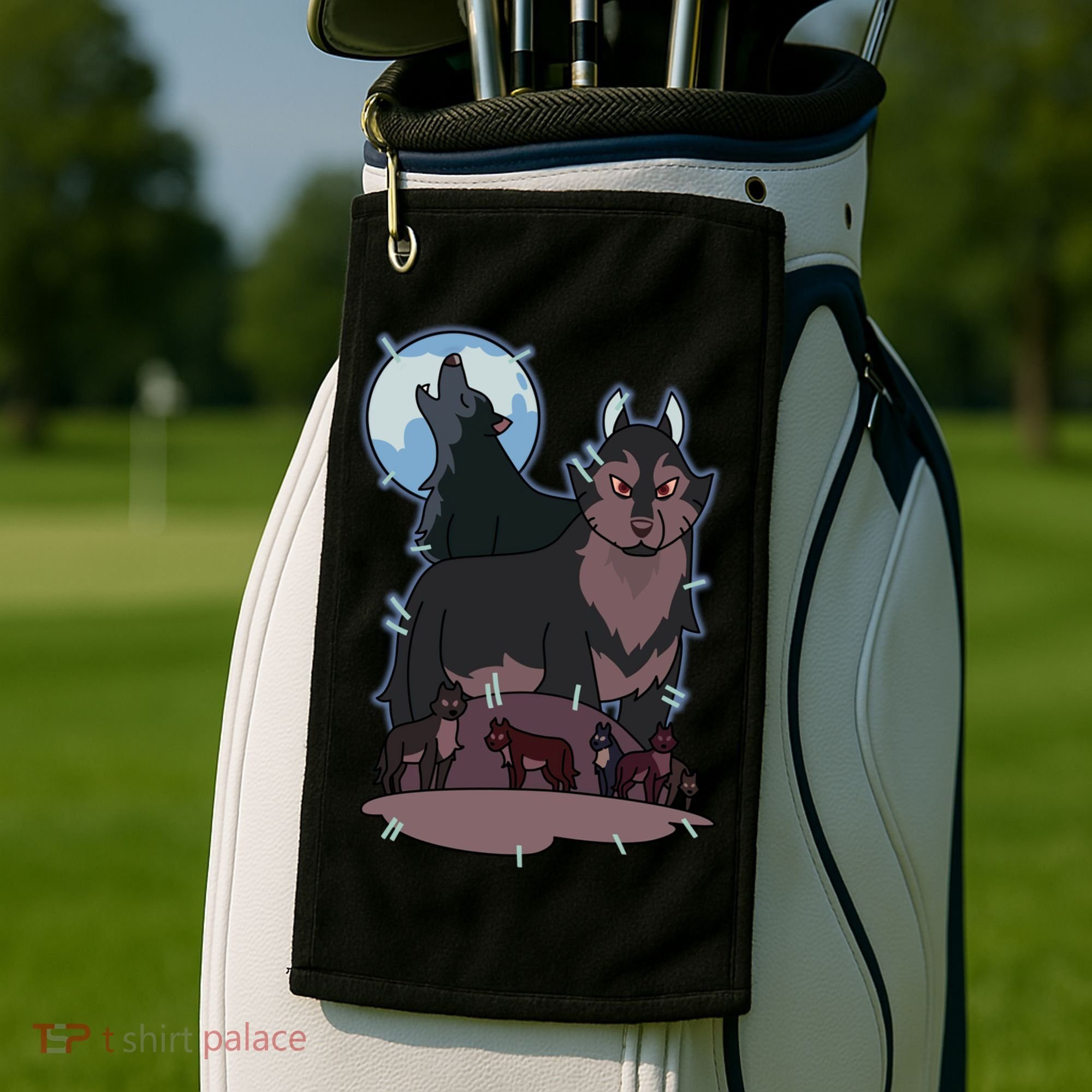 Owl House Wolf Gift Hunter's Wolf Funny Gift Christmas Trendy Gift Golf Towel