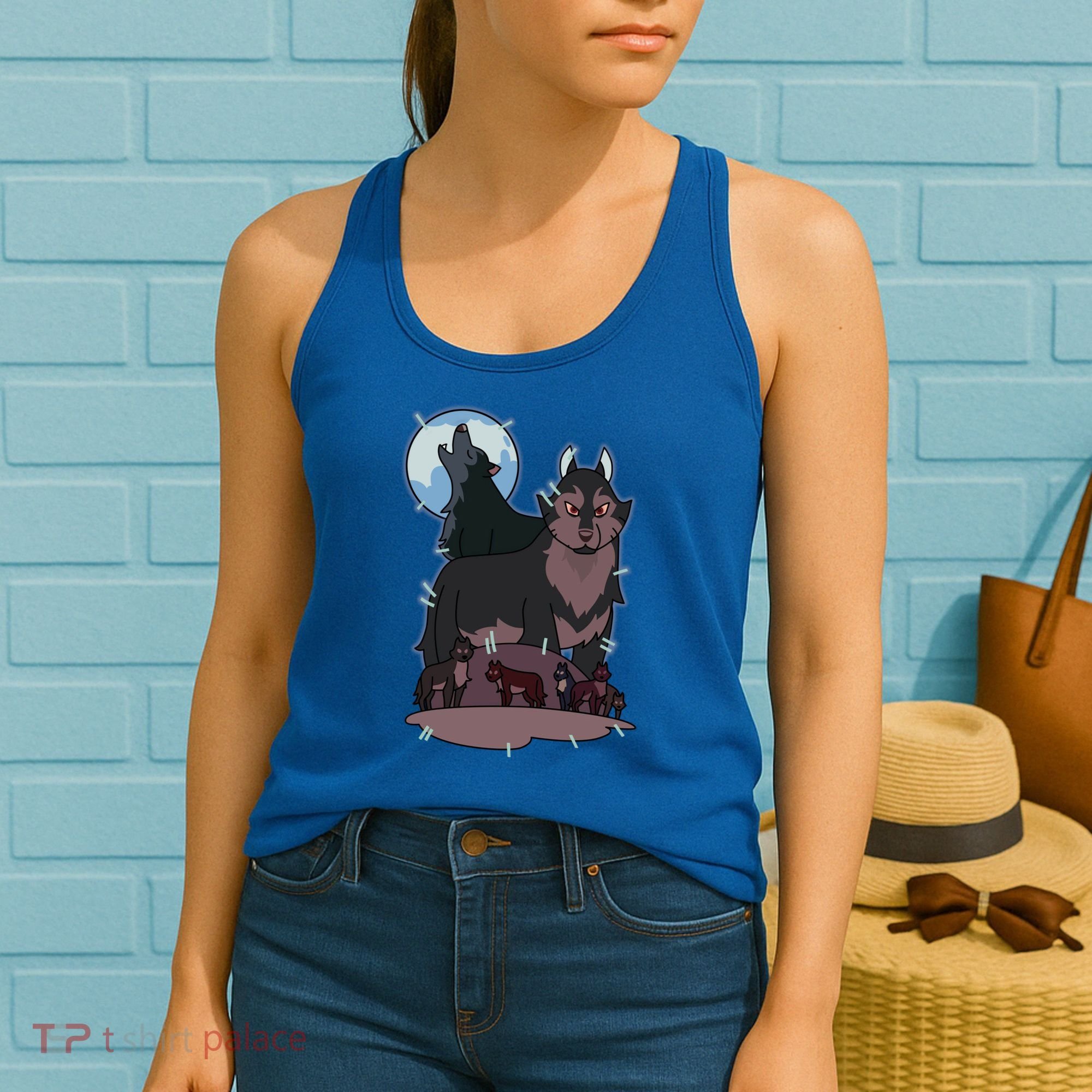 Owl House Wolf Gift Hunter's Wolf Funny Gift Christmas Trendy Gift Women's Tank Top