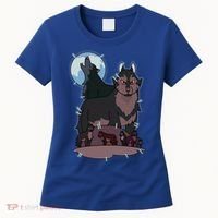 Owl House Wolf Gift Hunter's Wolf Funny Gift Christmas Trendy Gift Women's T-Shirt thumb 0