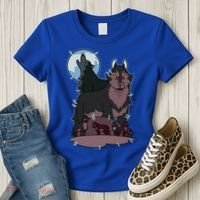 Owl House Wolf Gift Hunter's Wolf Funny Gift Christmas Trendy Gift Women's T-Shirt thumb 3