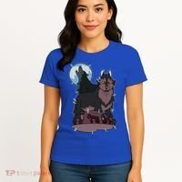Owl House Wolf Gift Hunter's Wolf Funny Gift Christmas Trendy Gift Women's T-Shirt thumb 4