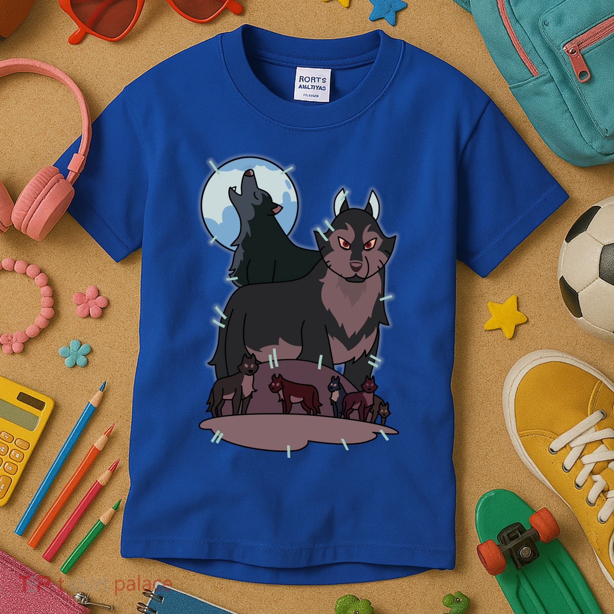 Owl House Wolf Gift Hunter's Wolf Funny Gift Christmas Trendy Gift Kids T-Shirt