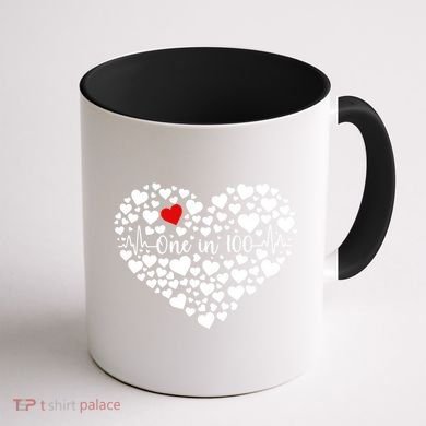 One In 100 Chd Congenital Heart Disease Awareness Gift Coffee Mug back