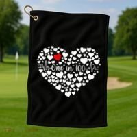 One In 100 Chd Congenital Heart Disease Awareness Gift Golf Towel thumb 1