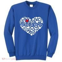 One In 100 Chd Congenital Heart Disease Awareness Gift Sweatshirt thumb 0