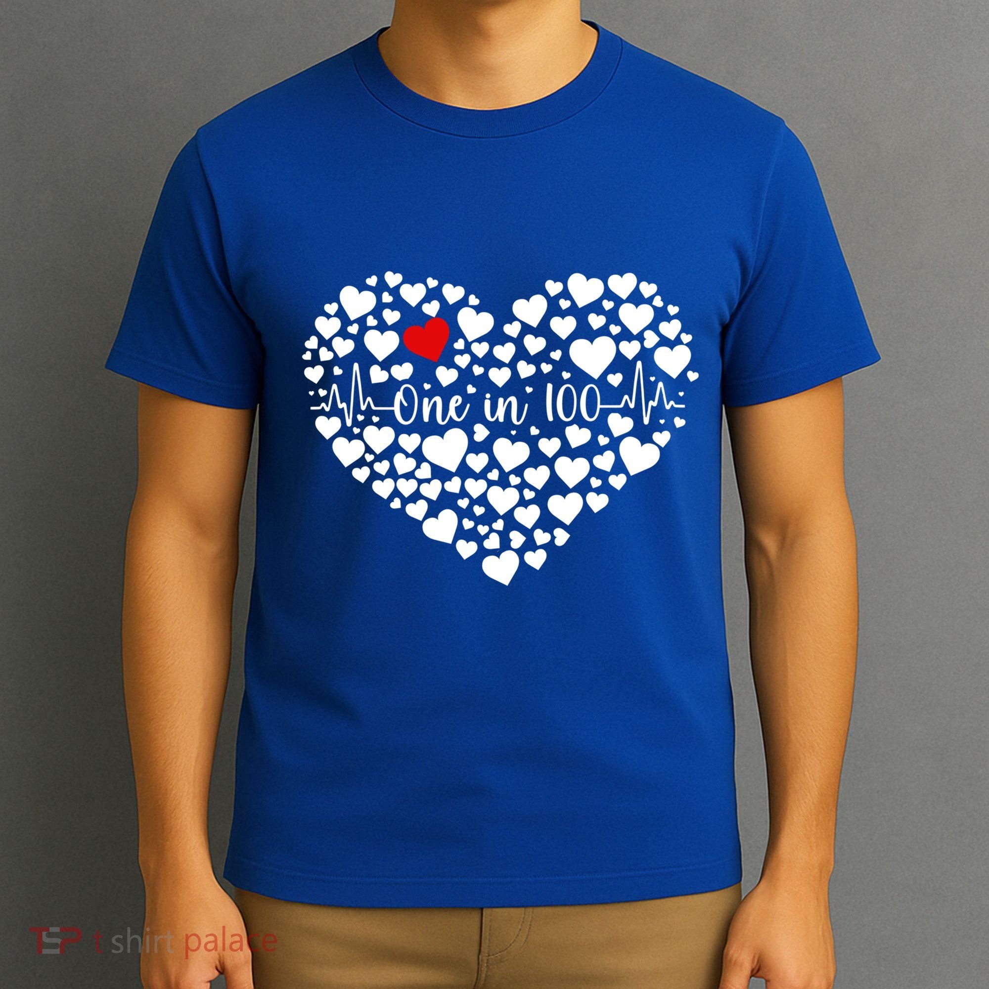 One In 100 Chd Congenital Heart Disease Awareness Gift T-Shirt