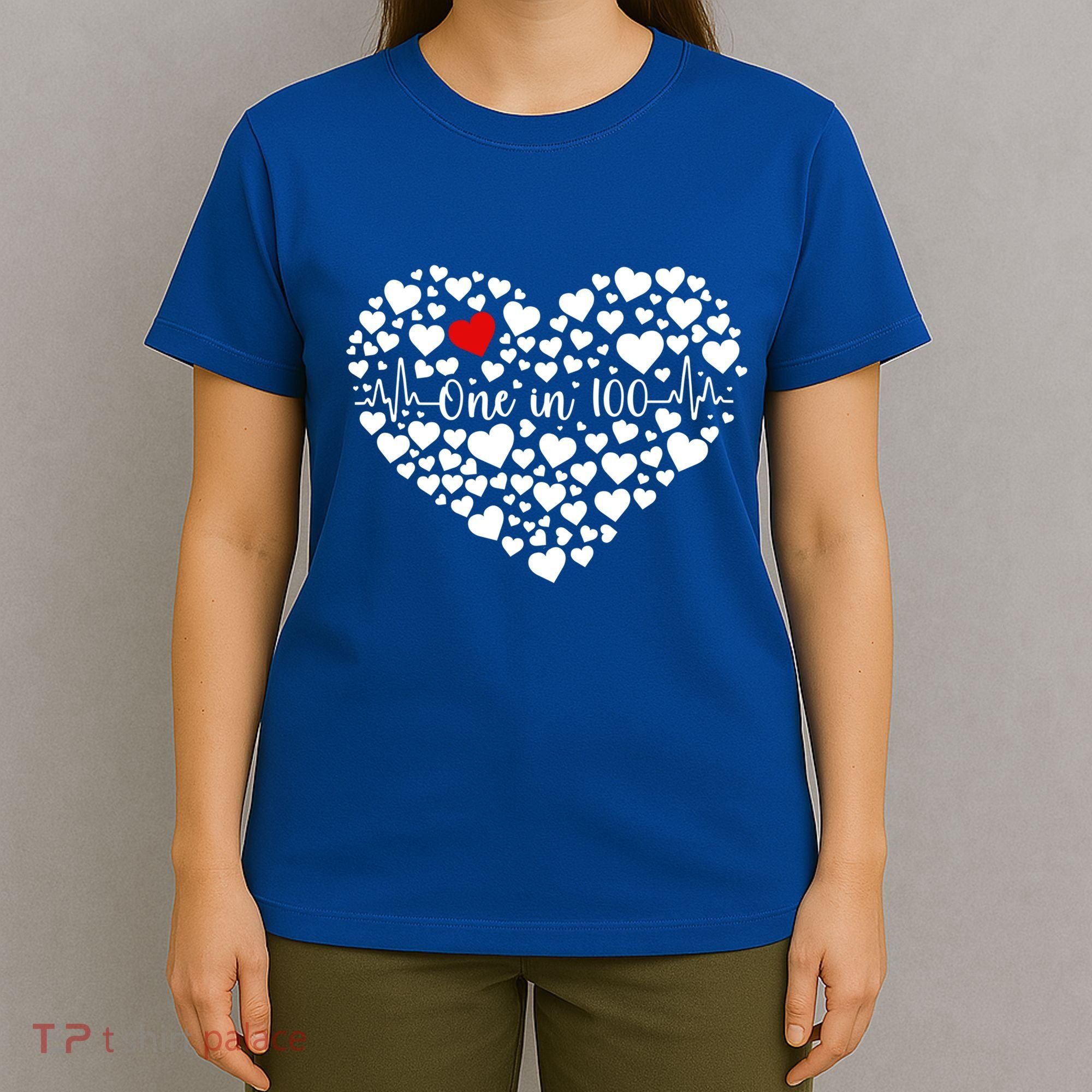 One In 100 Chd Congenital Heart Disease Awareness Gift T-Shirt