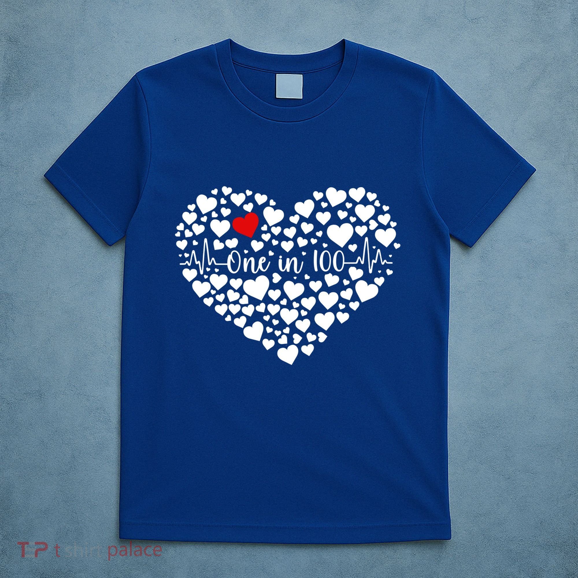 One In 100 Chd Congenital Heart Disease Awareness Gift T-Shirt