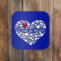 One In 100 Chd Congenital Heart Disease Awareness Gift Coaster thumb 0