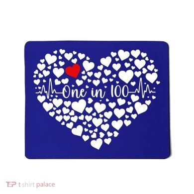 One In 100 Chd Congenital Heart Disease Awareness Gift Mousepad