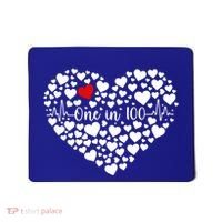 One In 100 Chd Congenital Heart Disease Awareness Gift Mousepad thumb 0