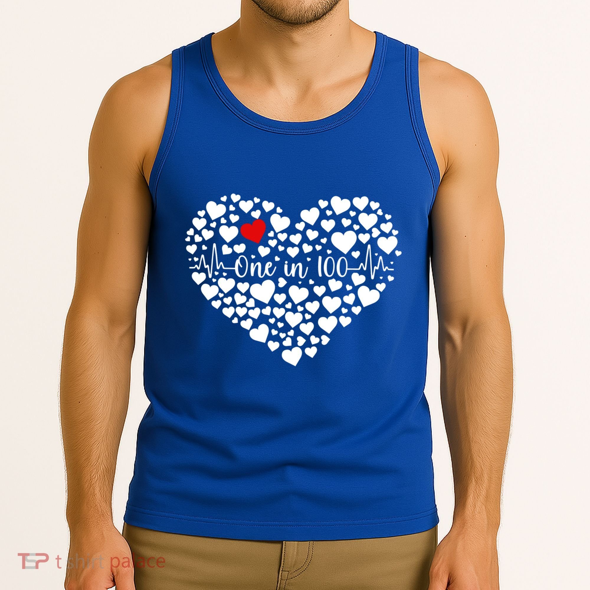 One In 100 Chd Congenital Heart Disease Awareness Gift Tank Top