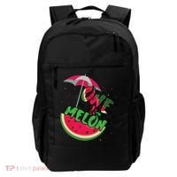 One In A Melon Adorable Cute Fun Summer Watermelon Gift Tee Backpack thumb 0