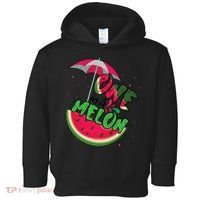 One In A Melon Adorable Cute Fun Summer Watermelon Gift Tee Toddler Hoodie thumb 0
